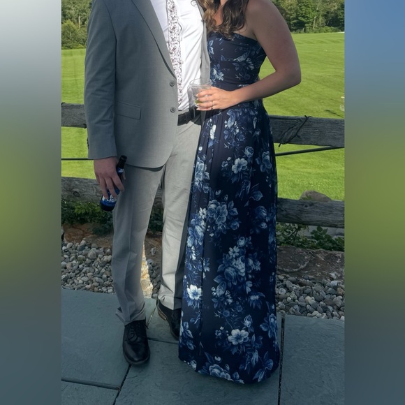 Reformation Blue Floral Leilani Dress - Picture 4 of 8